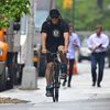 Photos: Scofflaw Celebrities (Gyllenhaal! DiCaprio! Uh...Jonas!) Biking On NYC Sidewalks